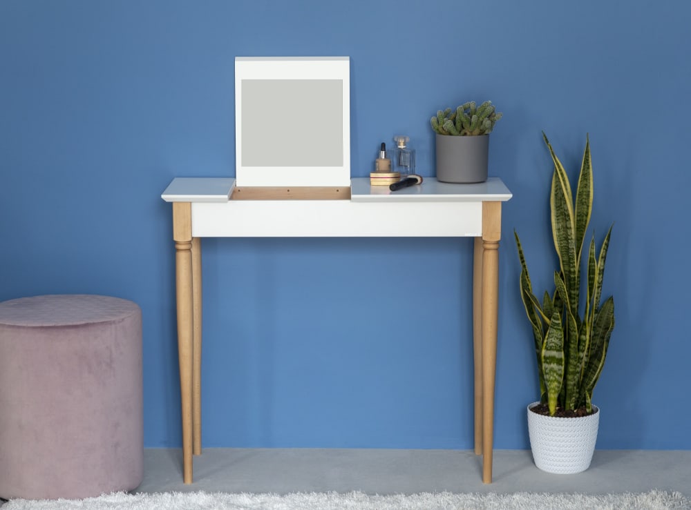 Schminktisch, Holz, 65x35x74, Weiß - Maisons Du Monde