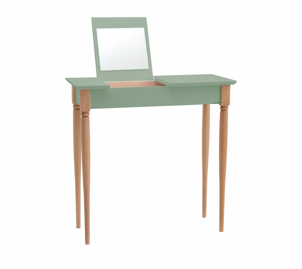 Ragaba Schminktisch, Holz, 65x35x74, Salbeigrün style modern Spanplatte Jugendliche