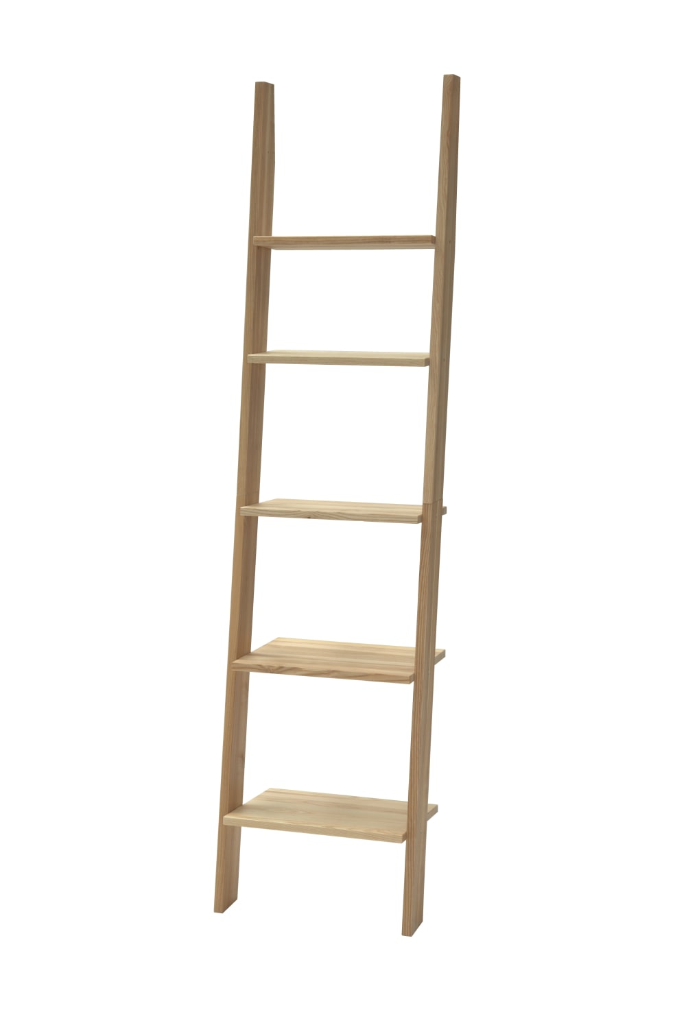 Ragaba Leiterregal, 45x35x180, Eiche Farbe style modern Transparent Holz