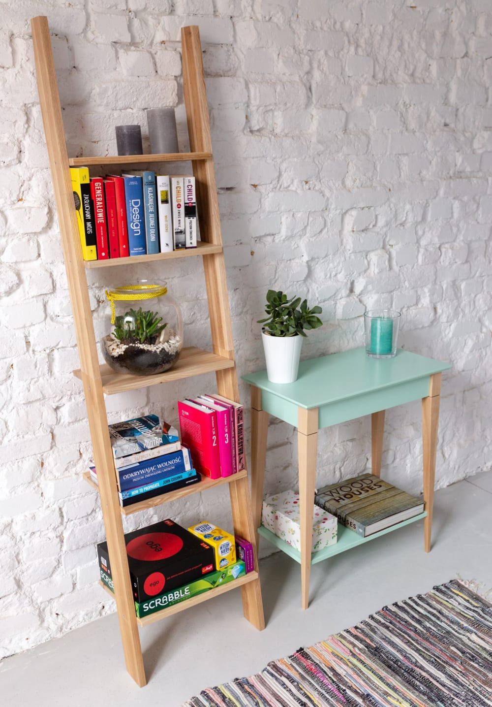 Leiterregal, 45x35x180, Eiche Farbe - Maisons Du Monde