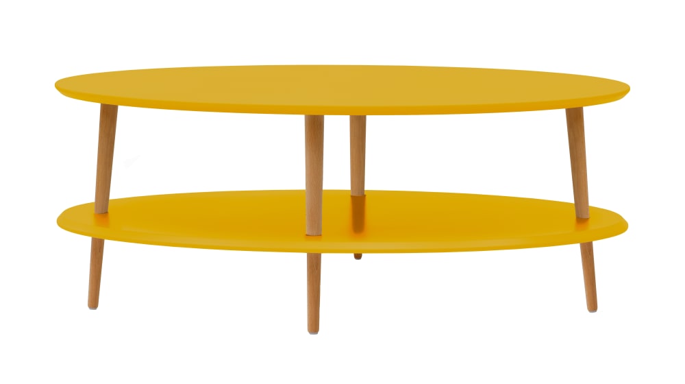 Ragaba Couchtisch, 110x70x45, Ginstergelb style modern - Holz