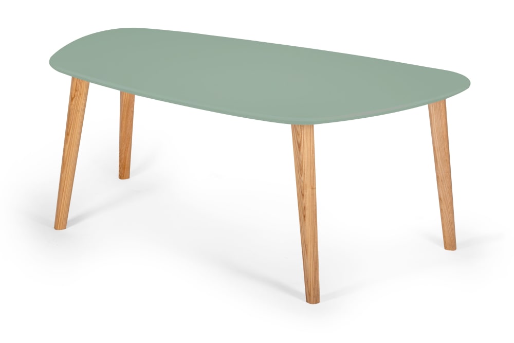 Ragaba Couchtisch, 110x66x45, Salbeigrün style modern - Holz
