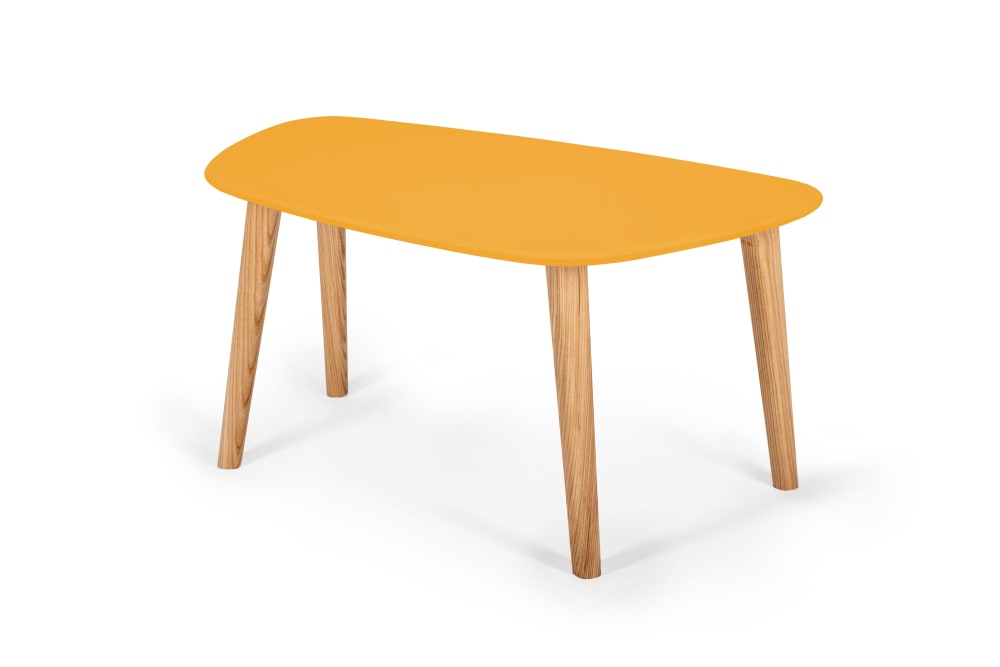 Ragaba Couchtisch, 80x48x40, Ginstergelb style modern - Holz