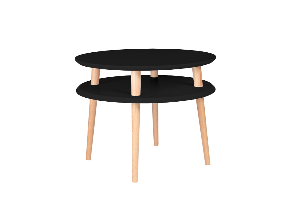 Ragaba Couchtisch, 57x57x45, Schwarz style modern Schwarz Holz