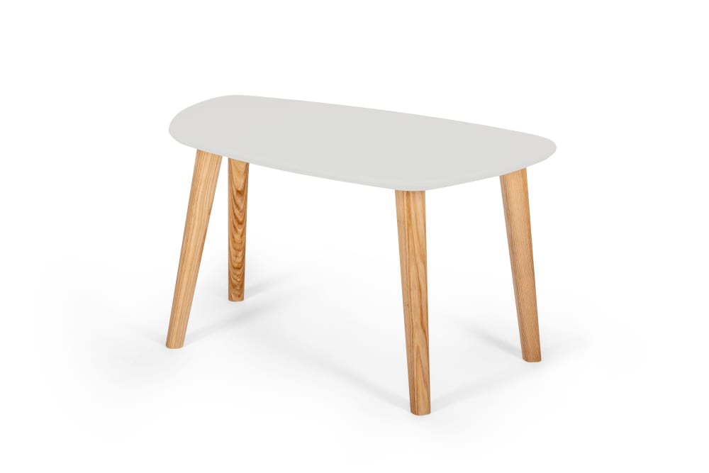 Ragaba Couchtisch, 68x41x40, Perlgrau style modern - Holz