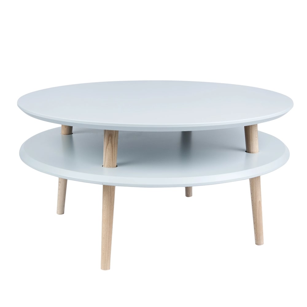 Ragaba Couchtisch, 70x70x35, Perlgrau style modern - Holz