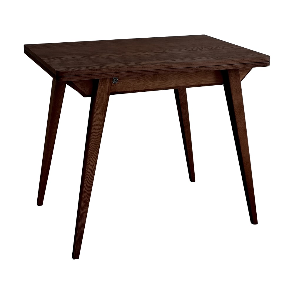Erweiterbarer Tisch, Holz, 90x65x75, Eschenfurniert, Nussbaum