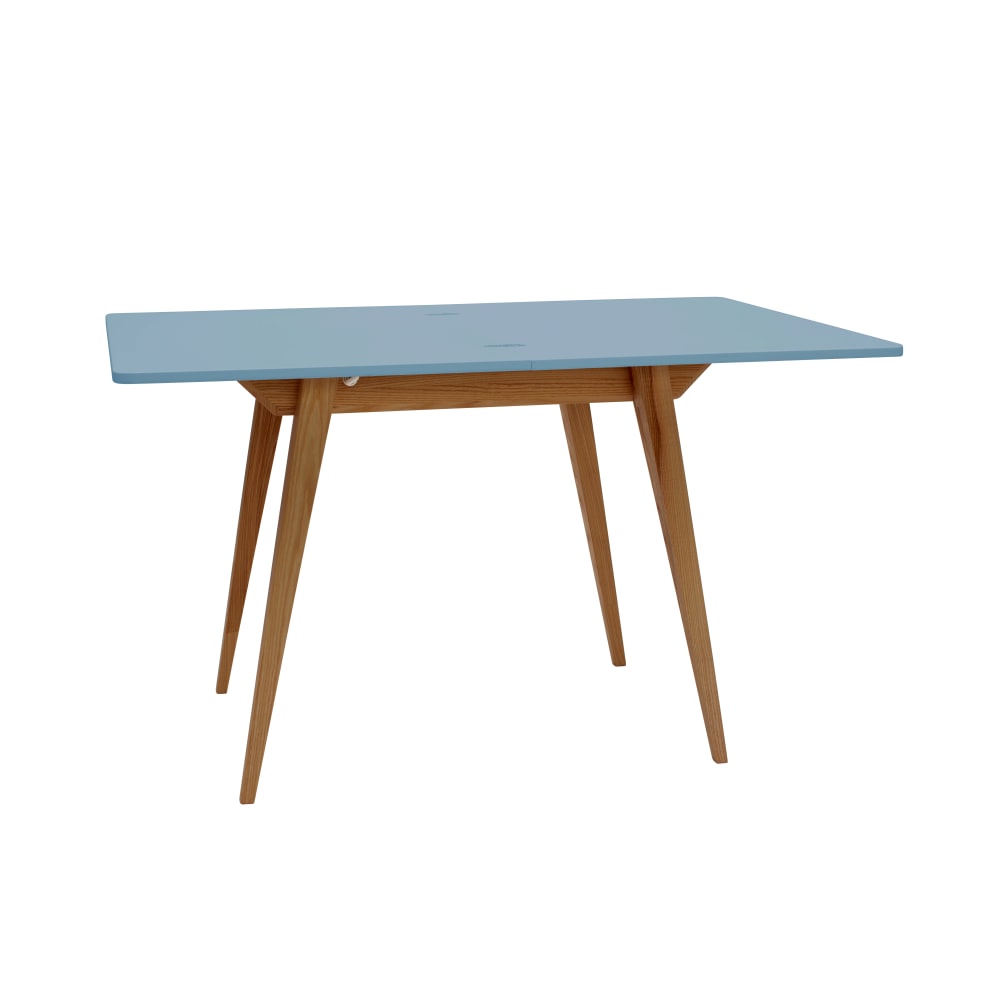 Ragaba Ausziehbarer Esstisch aus Esche und MDF Taubenblau style modern - Holz