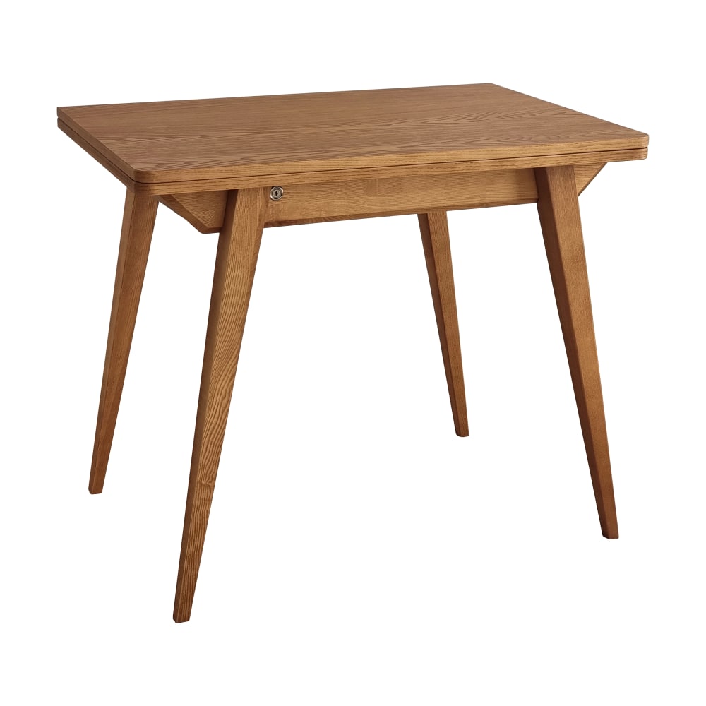 Erweiterbarer Tisch, Holz, 90x65x75, Eschenfurniert, Eiche