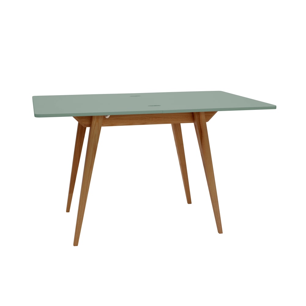 Ragaba Ausziehbarer Esstisch aus Esche und MDF Salbeigrün style modern - Holz