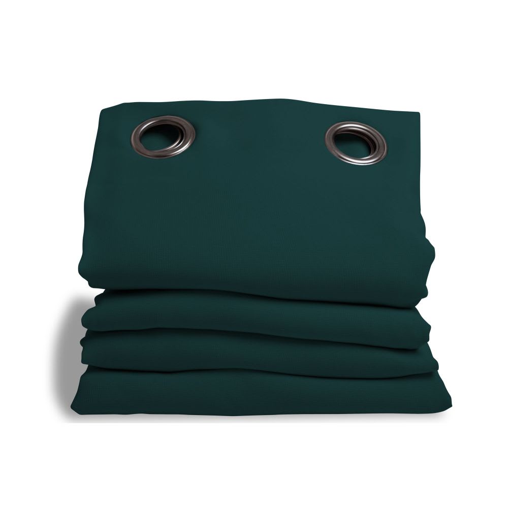 Rideau phonique oeillets vert mc228 140lx260h moondream — vue 3