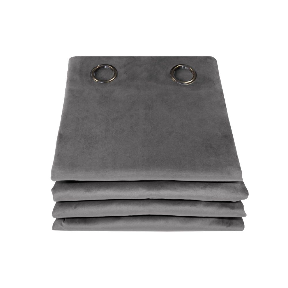 Rideau phonique séparateur pièce oeillet gris mc09 135lx250h — vue 3