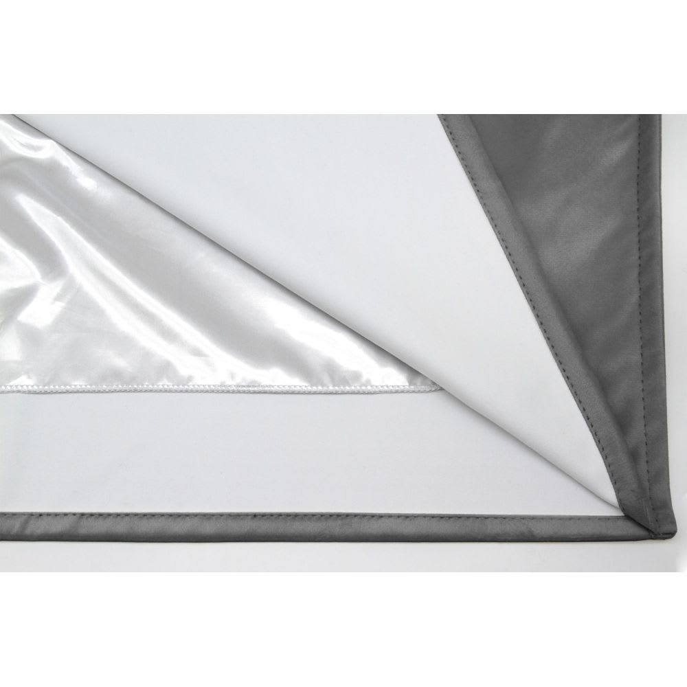 Rideau phonique séparateur pièce oeillet gris mc09 135lx250h — vue 4