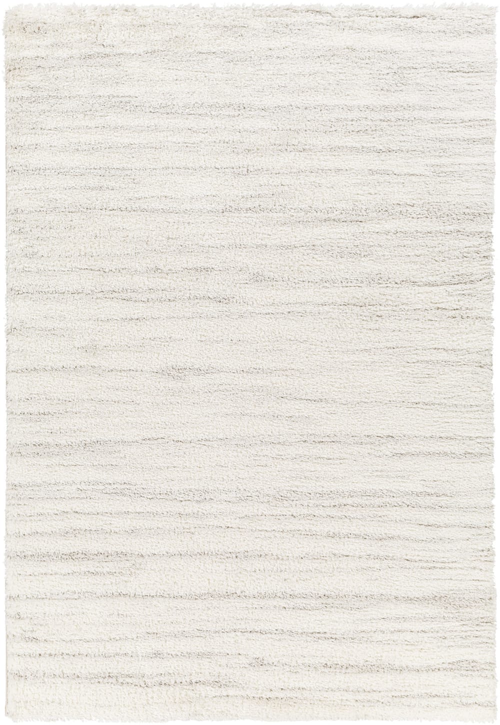 Tapis Shaggy Moderne Blanc/Gris 160x213
