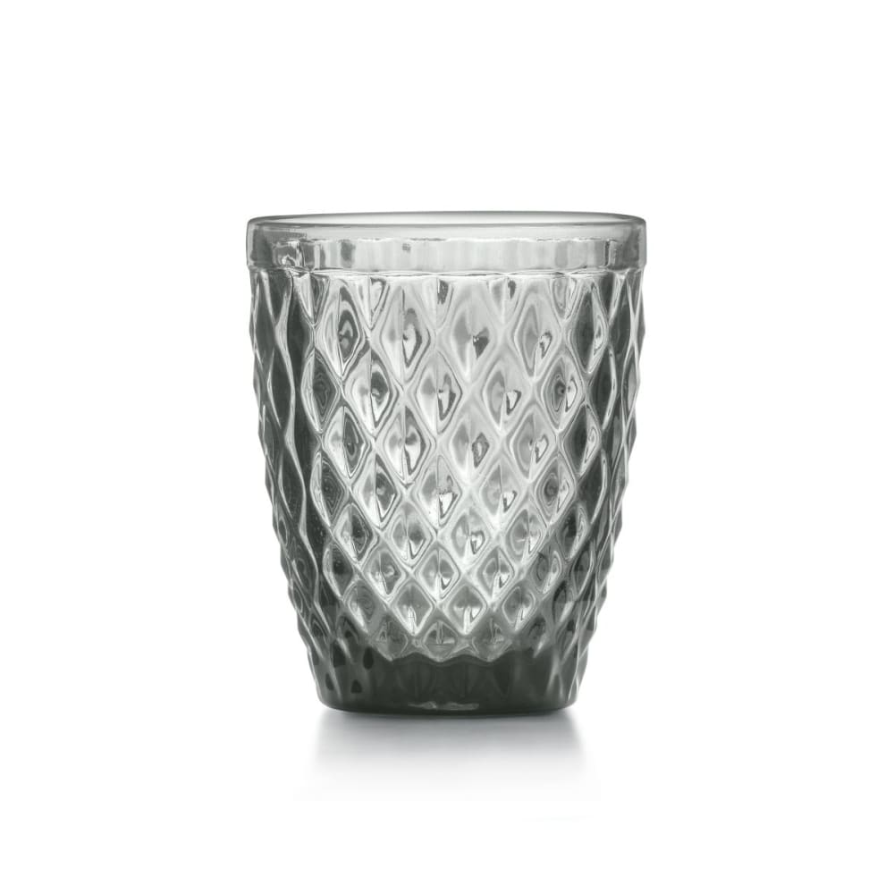 Gobelets en verre pressé gris