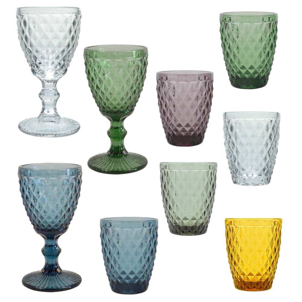 Gobelets en Verre pressé Gris - Maisons du Monde