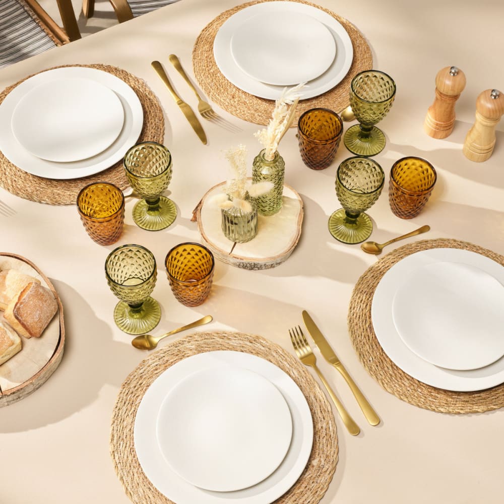 Gobelets en Verre pressé Jaune - Maisons du Monde