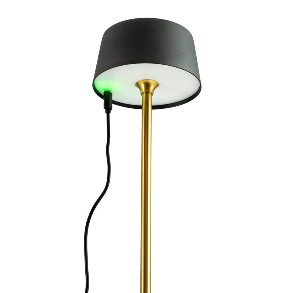 Lampe à poser en laiton et marbre — vue 4