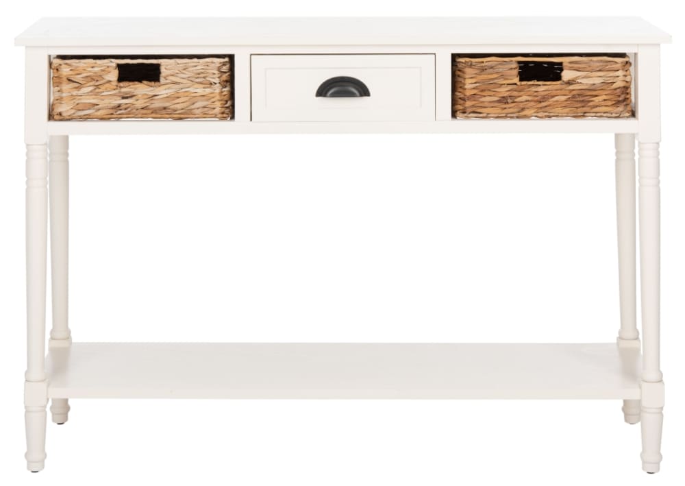 Consoles en bois de pin, blanc Consoles en bois de pin, blanc