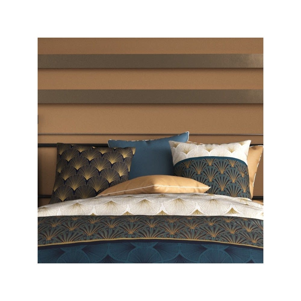 Parure de couette en coton coloris bleu 240x220cm 2 taies - Maisons du Monde