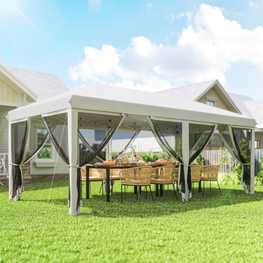 Tonnelle barnum pliant style colonial dim. 5,85L x 2,95l x 2,7H m