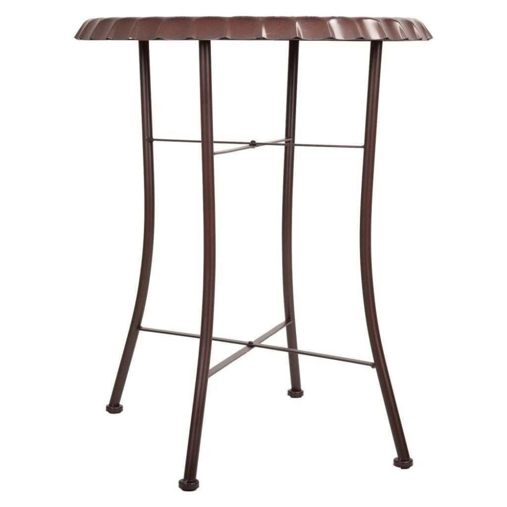 Runder Tisch aus Metall, D60x71h cm, Beige - Maisons Du Monde