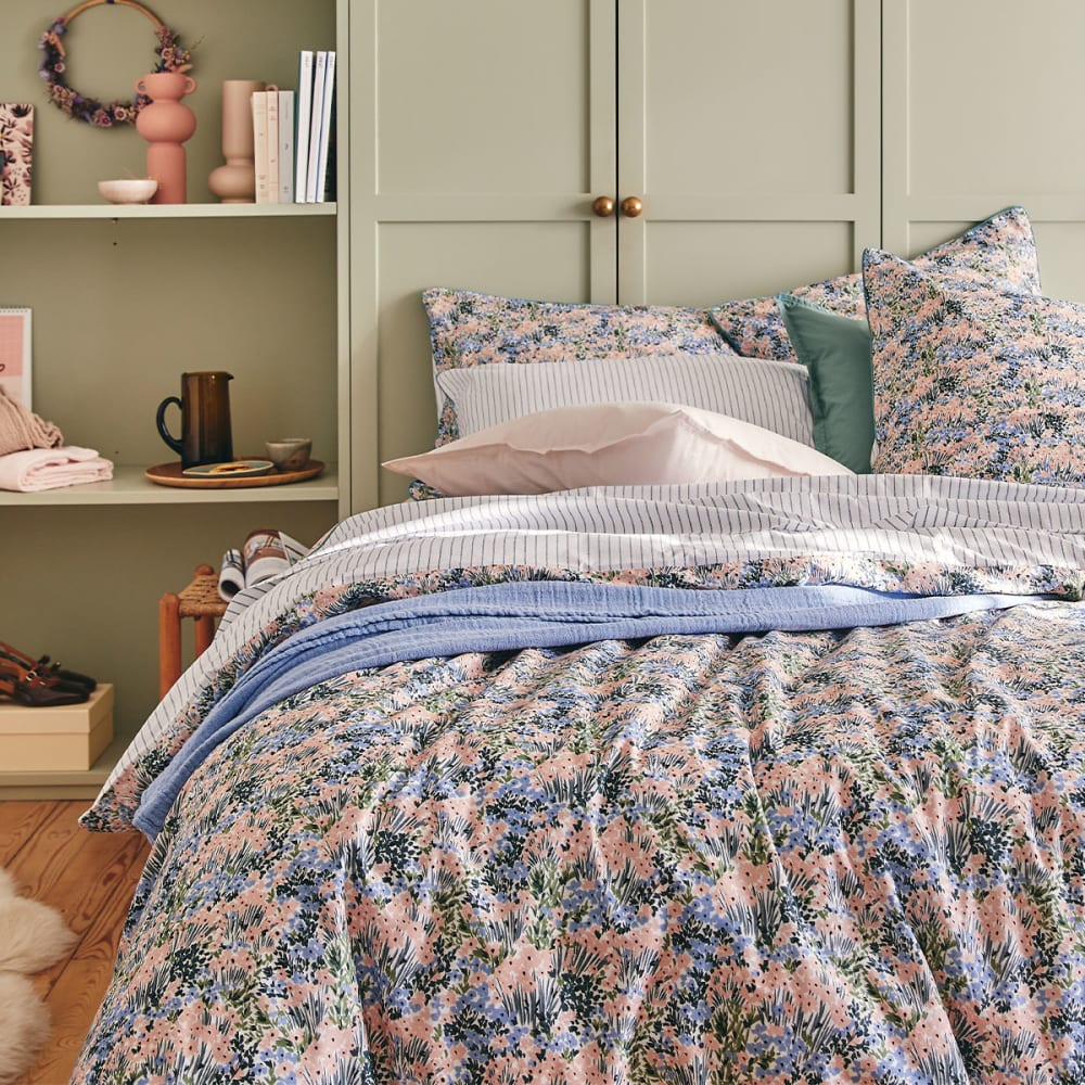 Taie d'oreiller en percale de coton multicolore 50x75 — vue 4