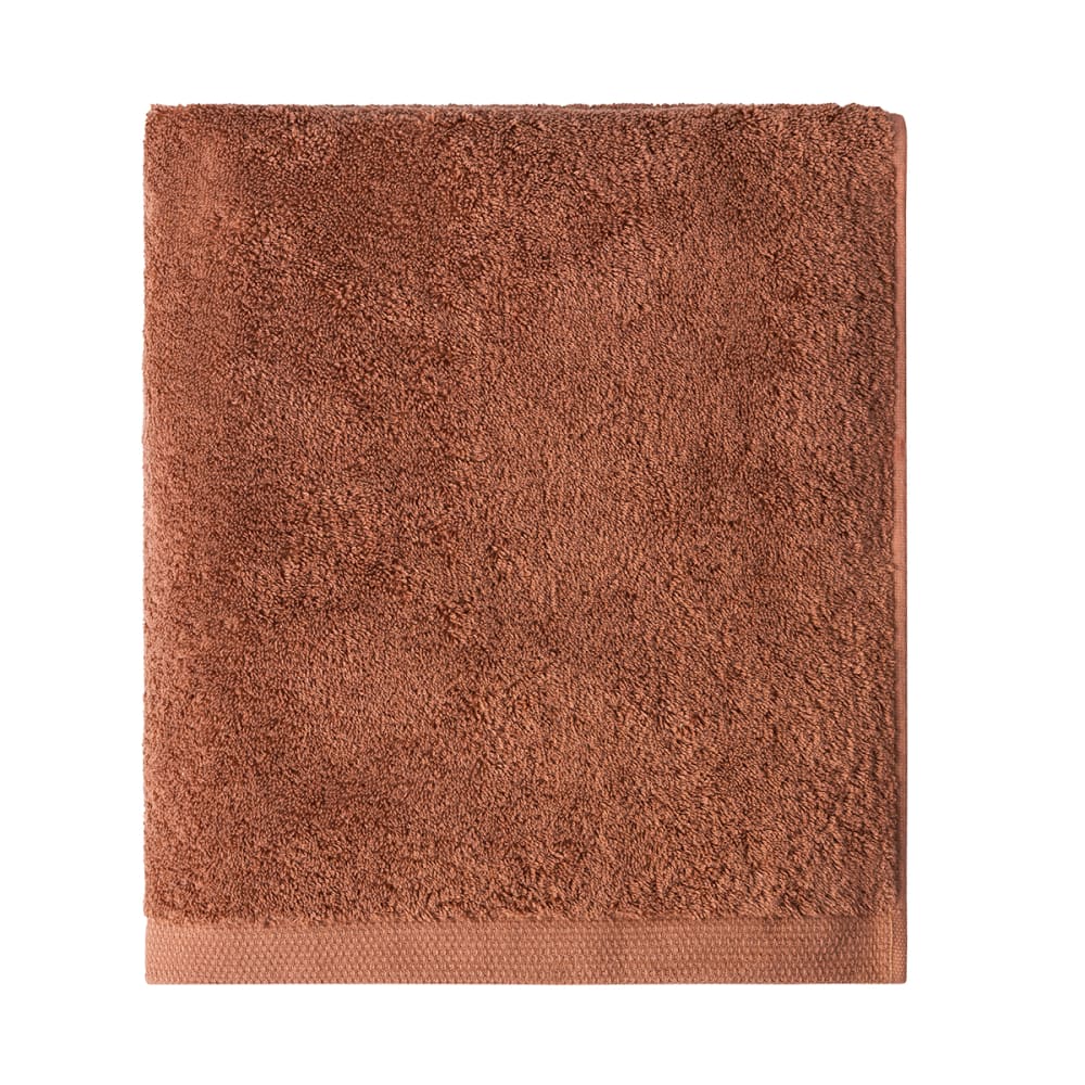 Serviette de bain en coton biologique rouge 60x100