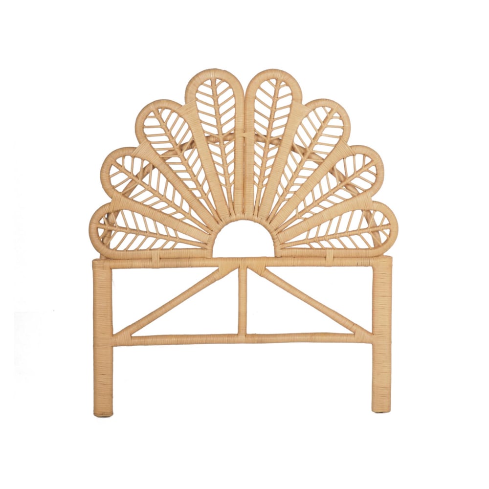 Tête de lit en rotin naturel pour chambre enfant 90 x 100cm