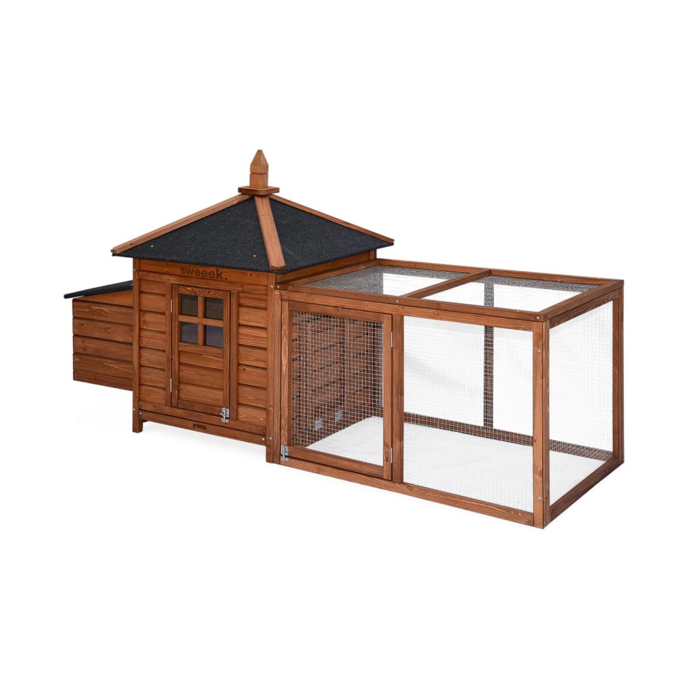 Poulailler en bois java, 2 poules, cage à poule avec enclos - Maisons du Monde