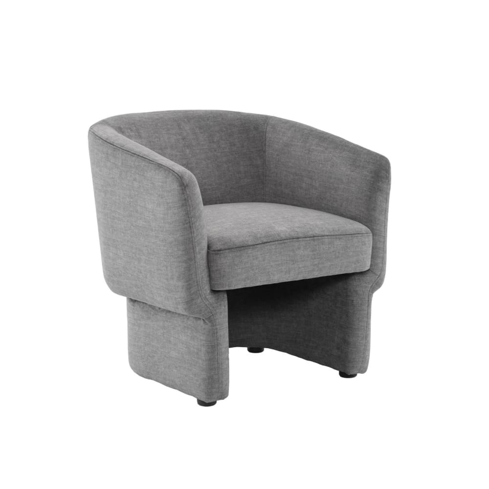 Fauteuil relax aux formes arrondies gris foncé - Maisons du Monde