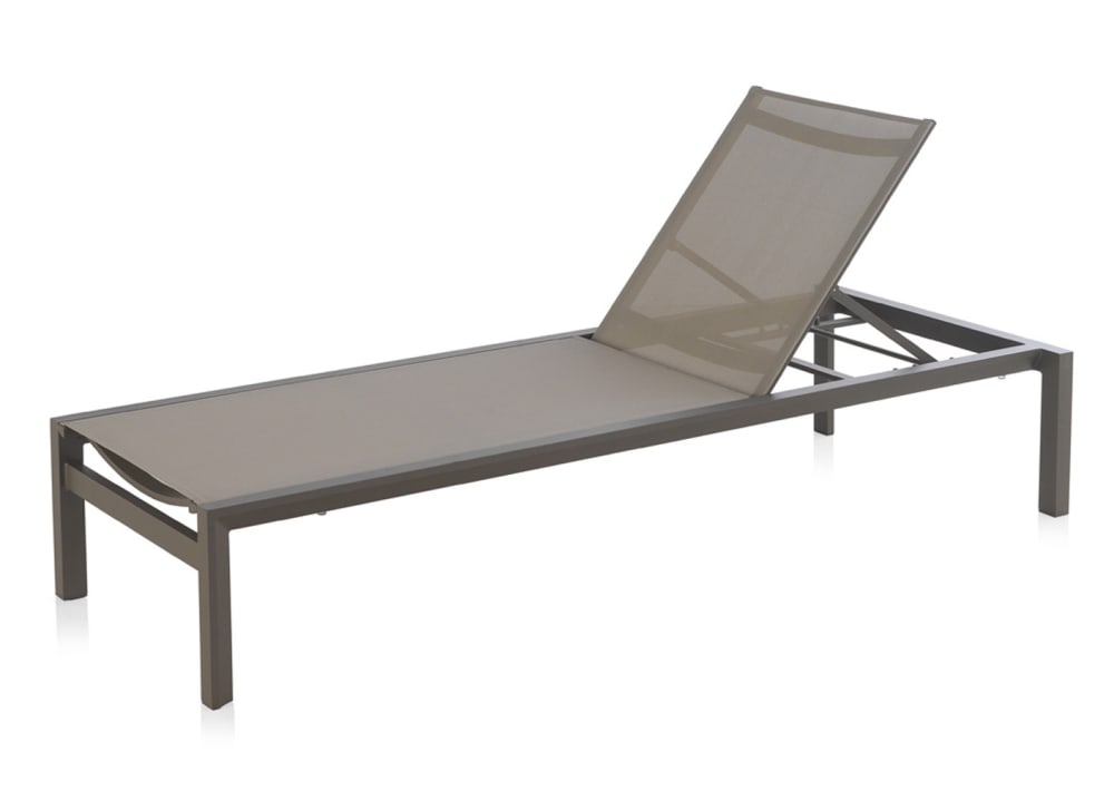 Transat en aluminium taupe