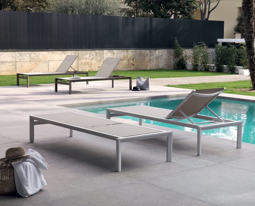 Transat en aluminium taupe - Maisons du Monde
