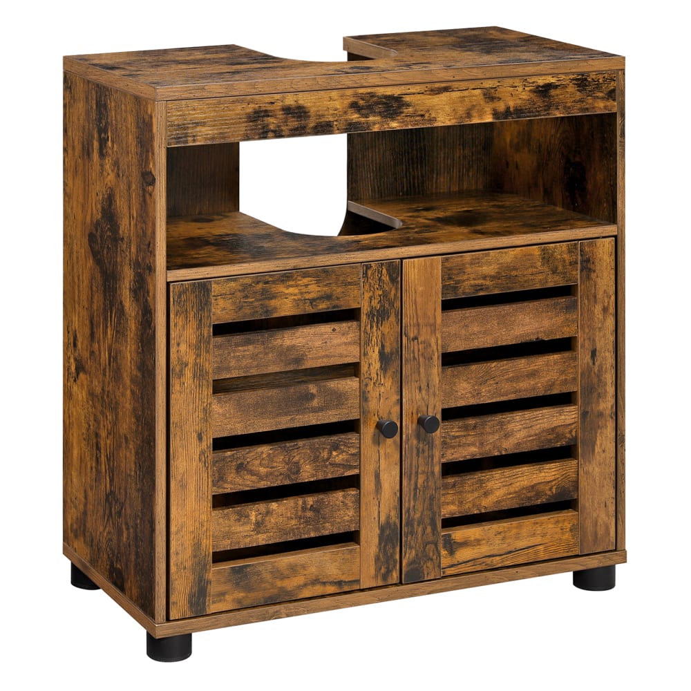 Meuble sous lavabo  60 x 30 x 64 cm brun rustique