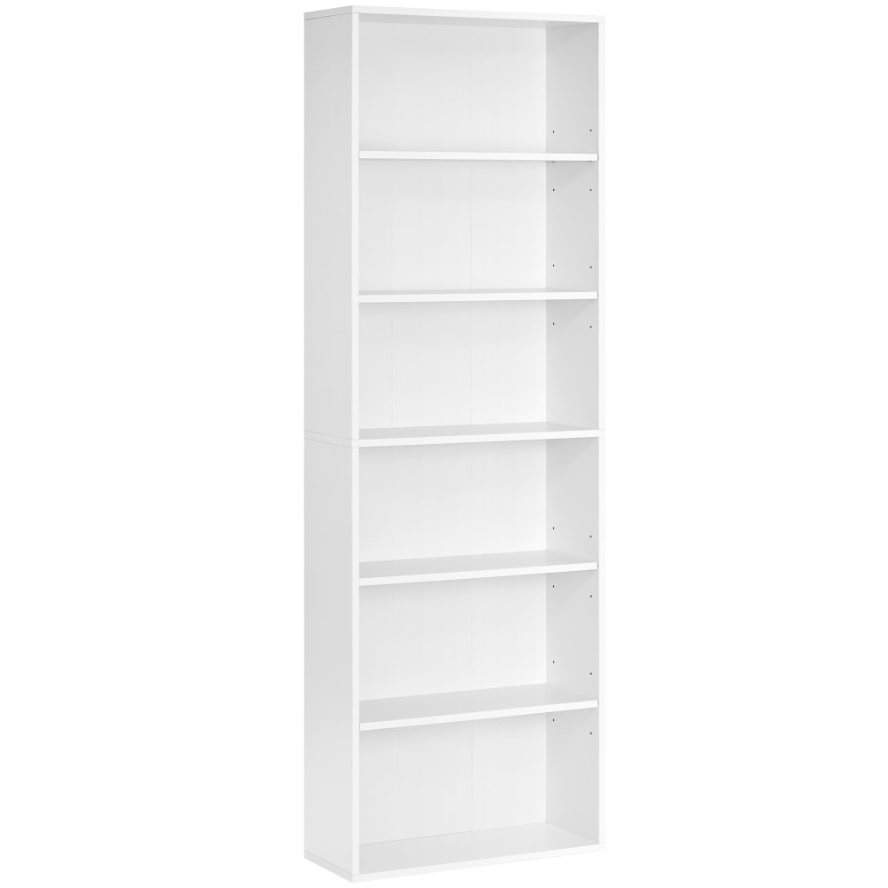 Étagère à 6 niveaux style scandinave effet bois blanc — Beyit