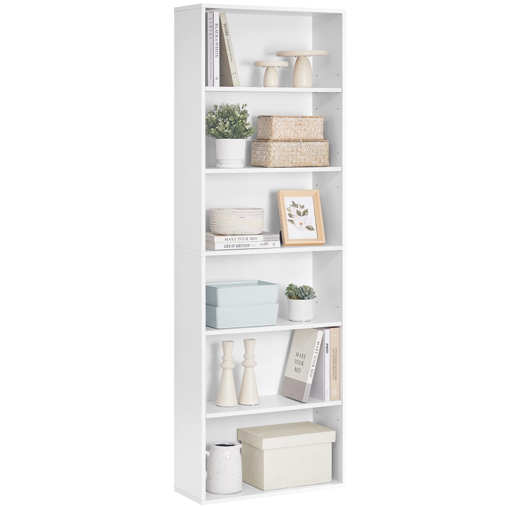 Étagère avec 6 niveaux pour bureau à domicile chambre salon blanc - Maisons du Monde