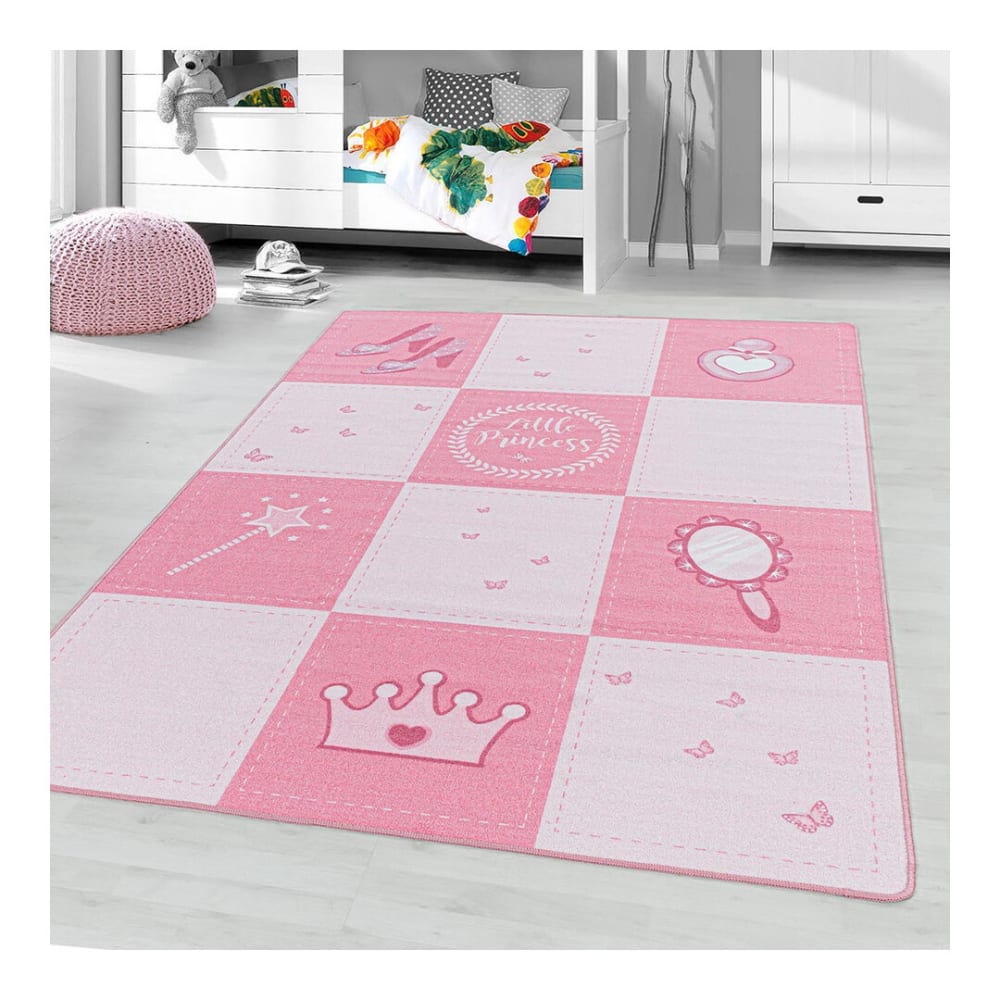 Tapis enfant en polyamide rose 120x170 - Maisons du Monde