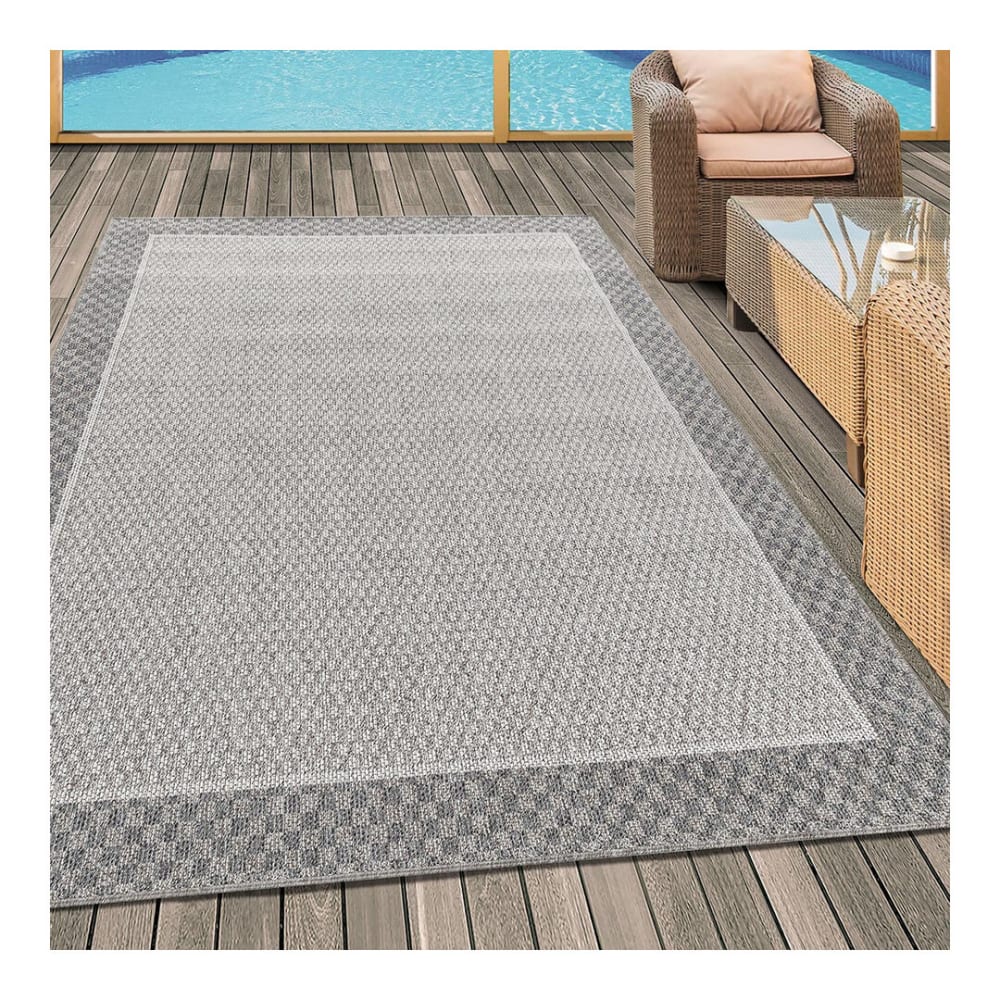 Tapis design en polypropylène crème 160x230 - Maisons du Monde
