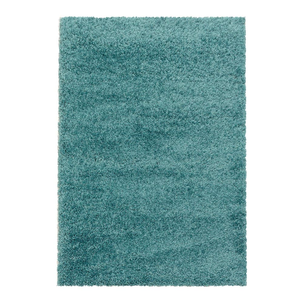 Tapis uni design en polypropylène vert d'eau 100x200