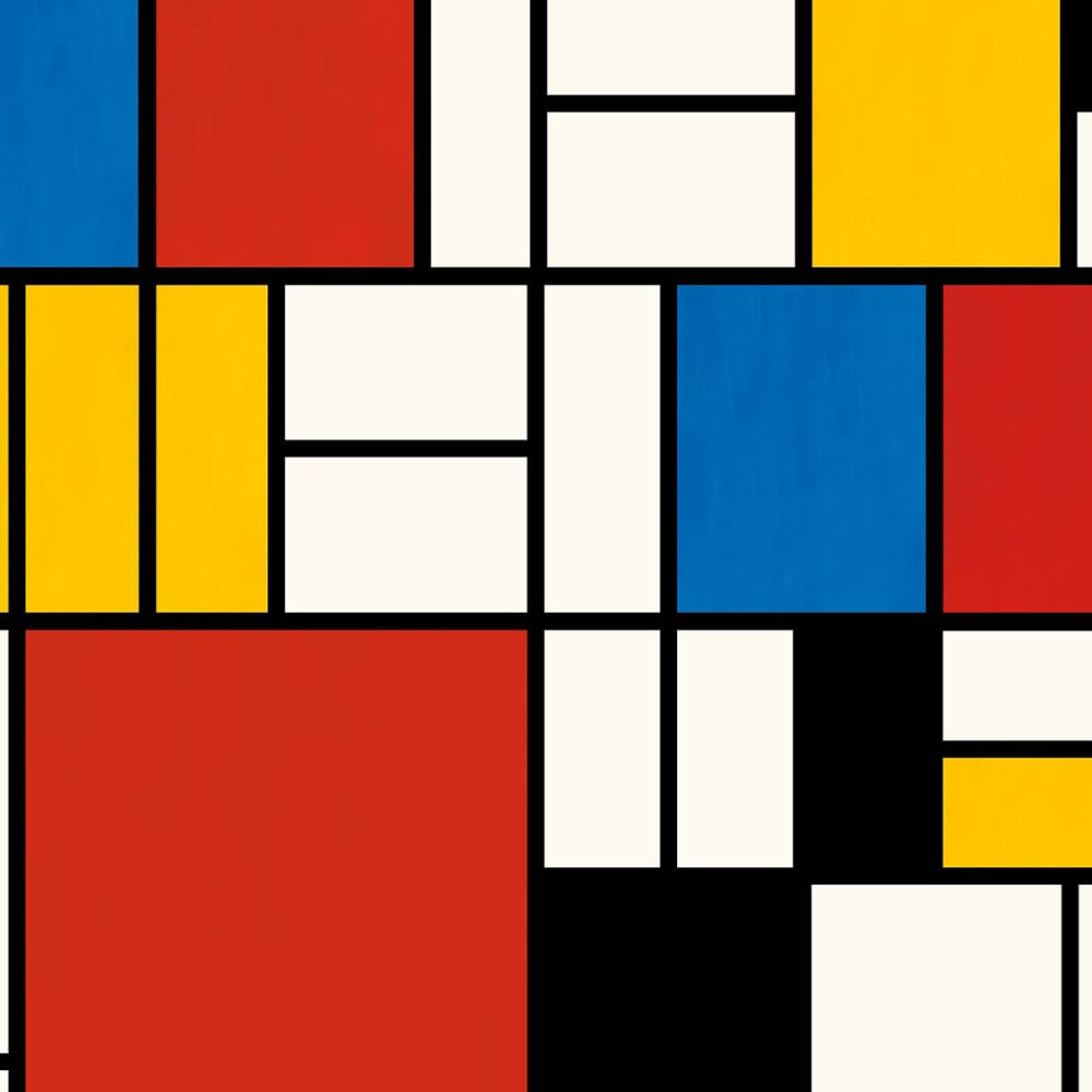 Papier peint, illustration mondrian 156x270 cm — vue 4