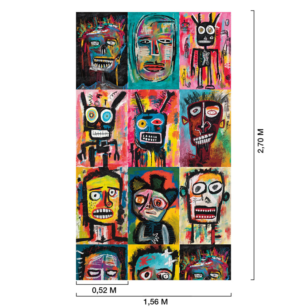 Papier peint, celebration basquiat 156x270 cm — vue 3