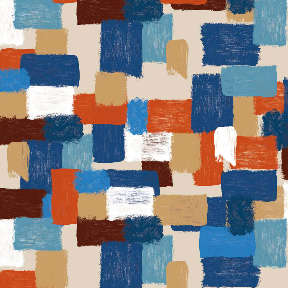 Papier peint, blue brush 156x270 cm — vue 4