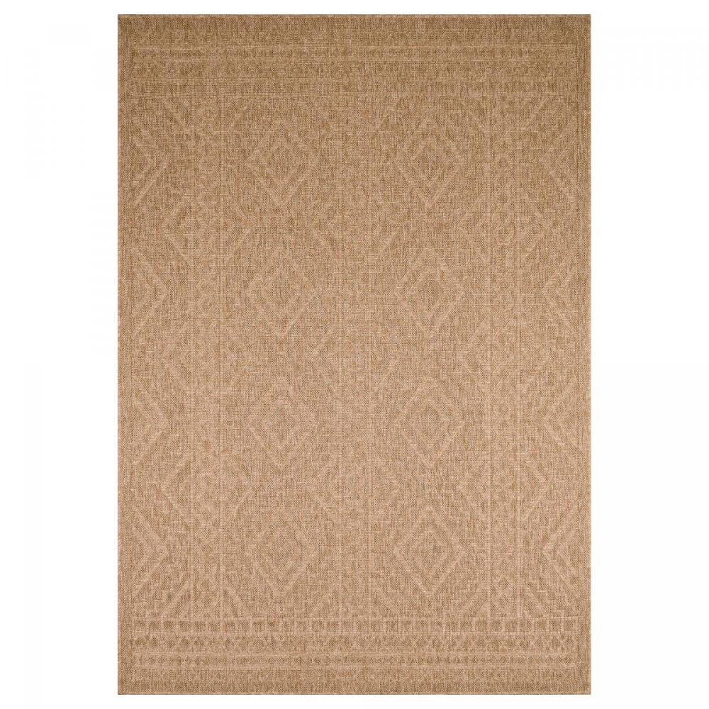Tapis extérieur 80x150 tissé kilim beige JUTE ART 3