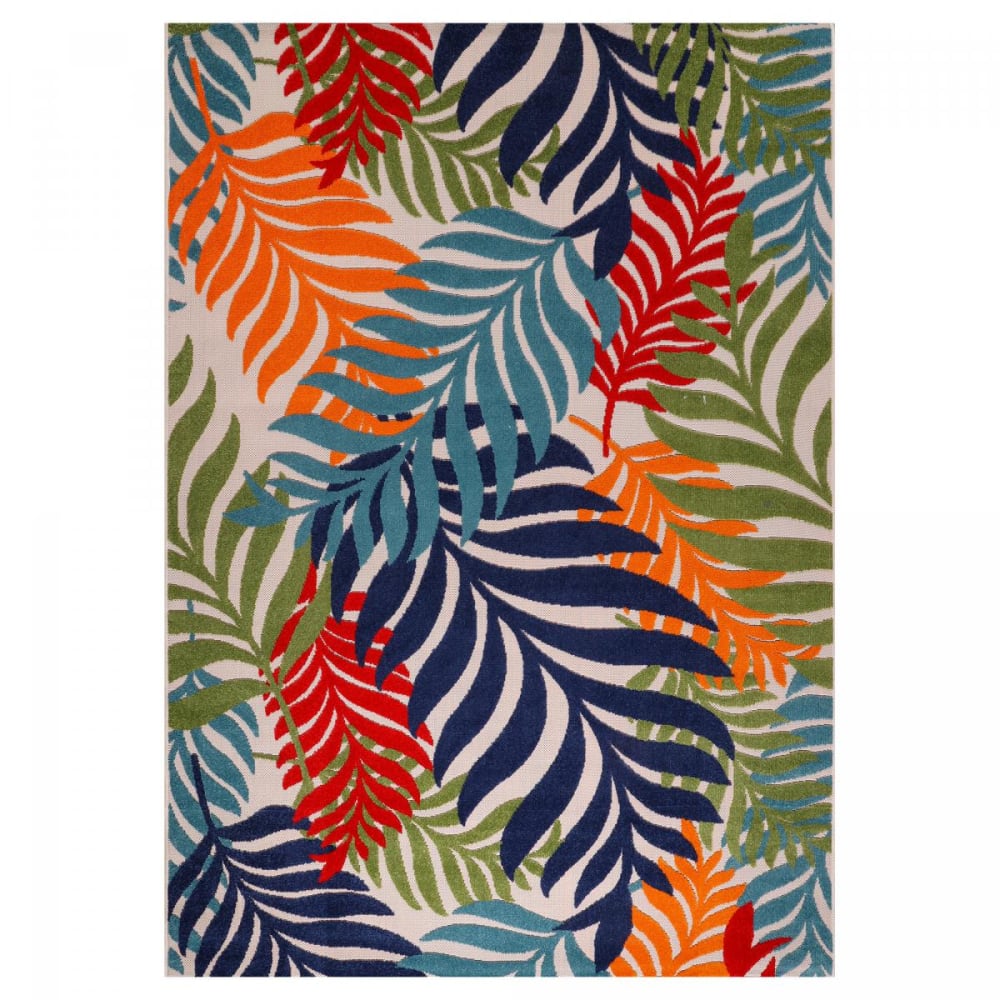 Tapis exterieur 60x110 bleu, rouge, orange, vert