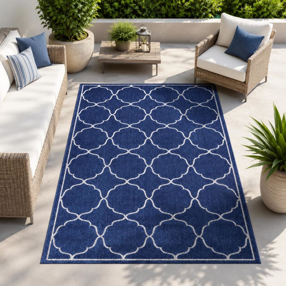 Tapis exterieur 120x170 bleu - Maisons du Monde