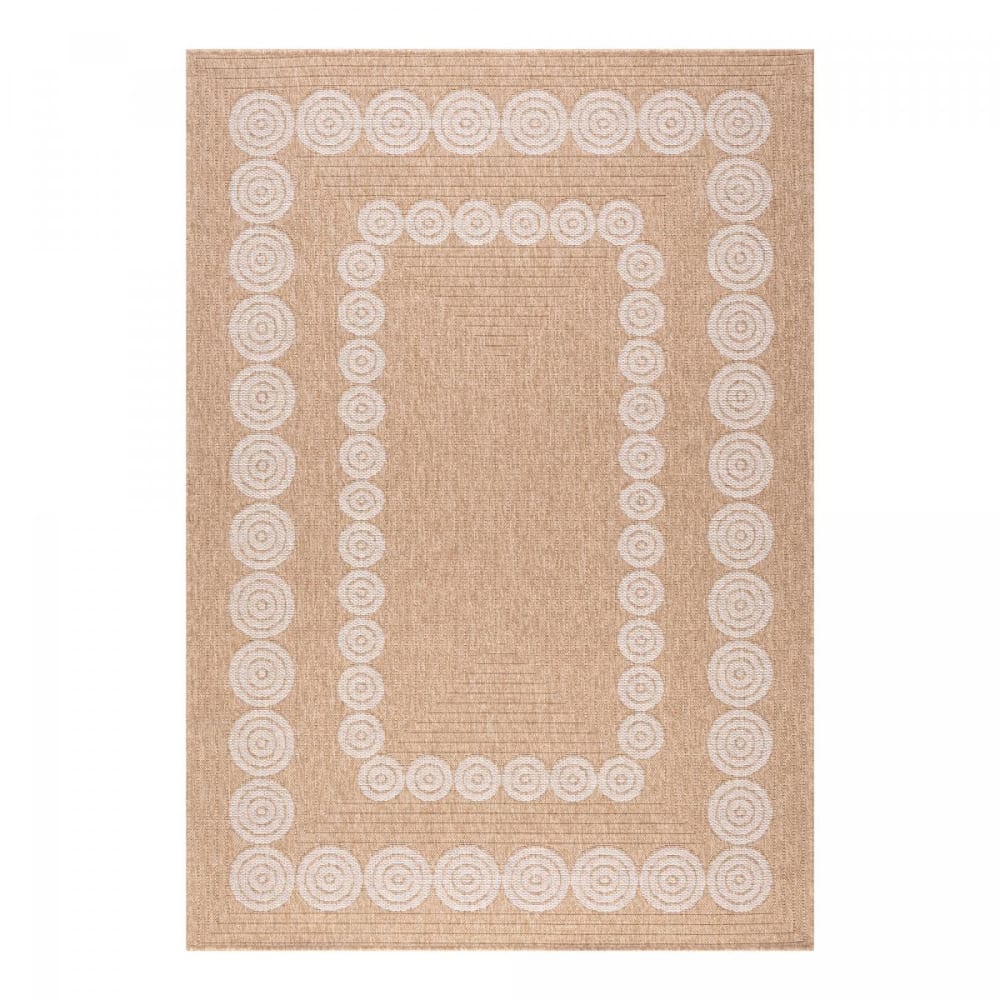 Tapis exterieur 160x230 beige, blanc