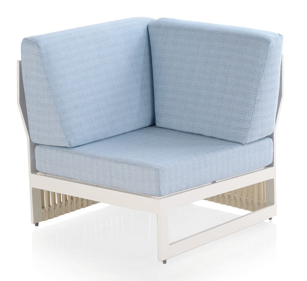 fauteuil d'angle en aluminium