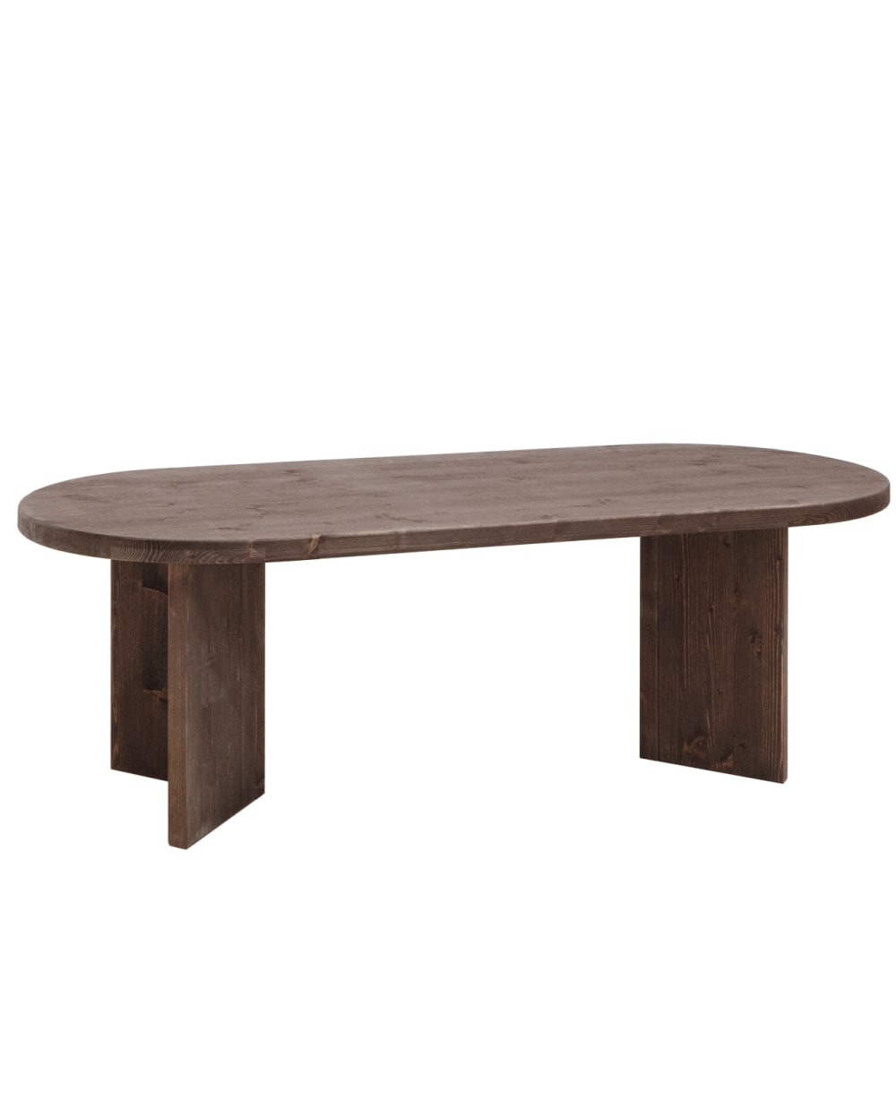 Table à manger en bois de sapin marron 160x75cm