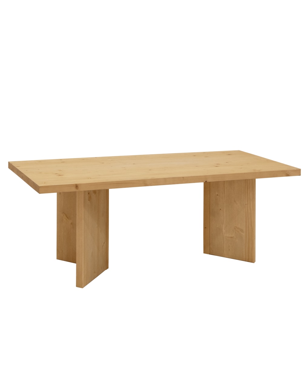 Table basse en bois de sapin marron 120x50cm