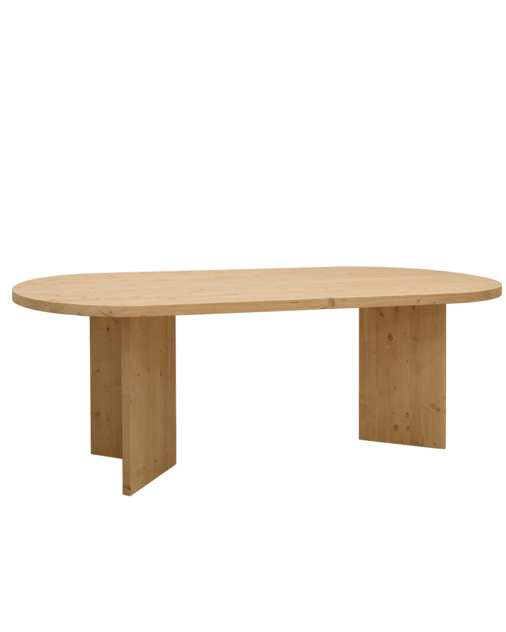 Table à manger en bois de sapin marron 160x75cm